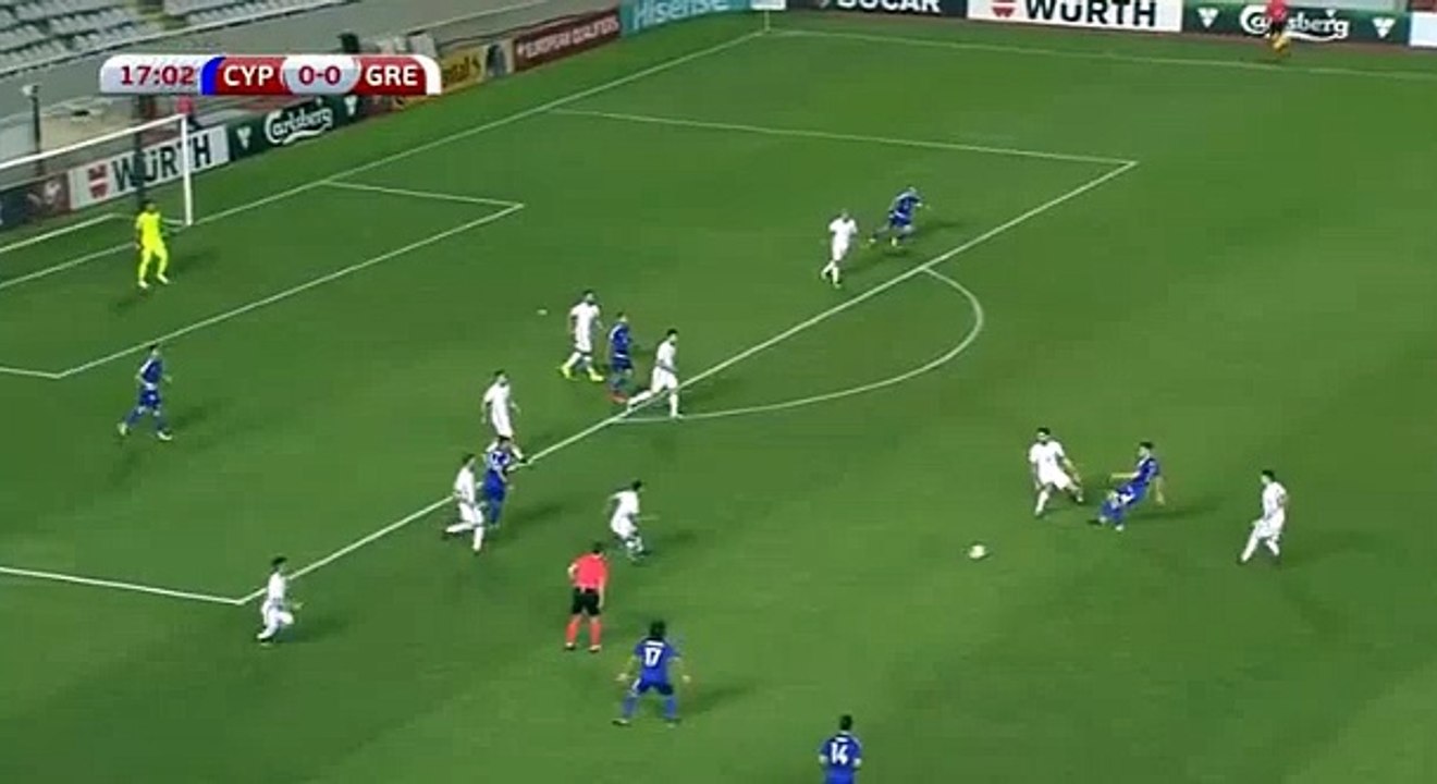 Cyprus 1 - 0 Greece  07/10/2017 Pieros Sotiriou Super Goal 18' World Cup Qualif HD Full Screen .