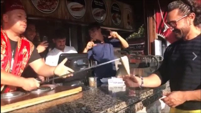 Aamir Khan Eating Ice Cream in Turkey Funny Secret Superstar