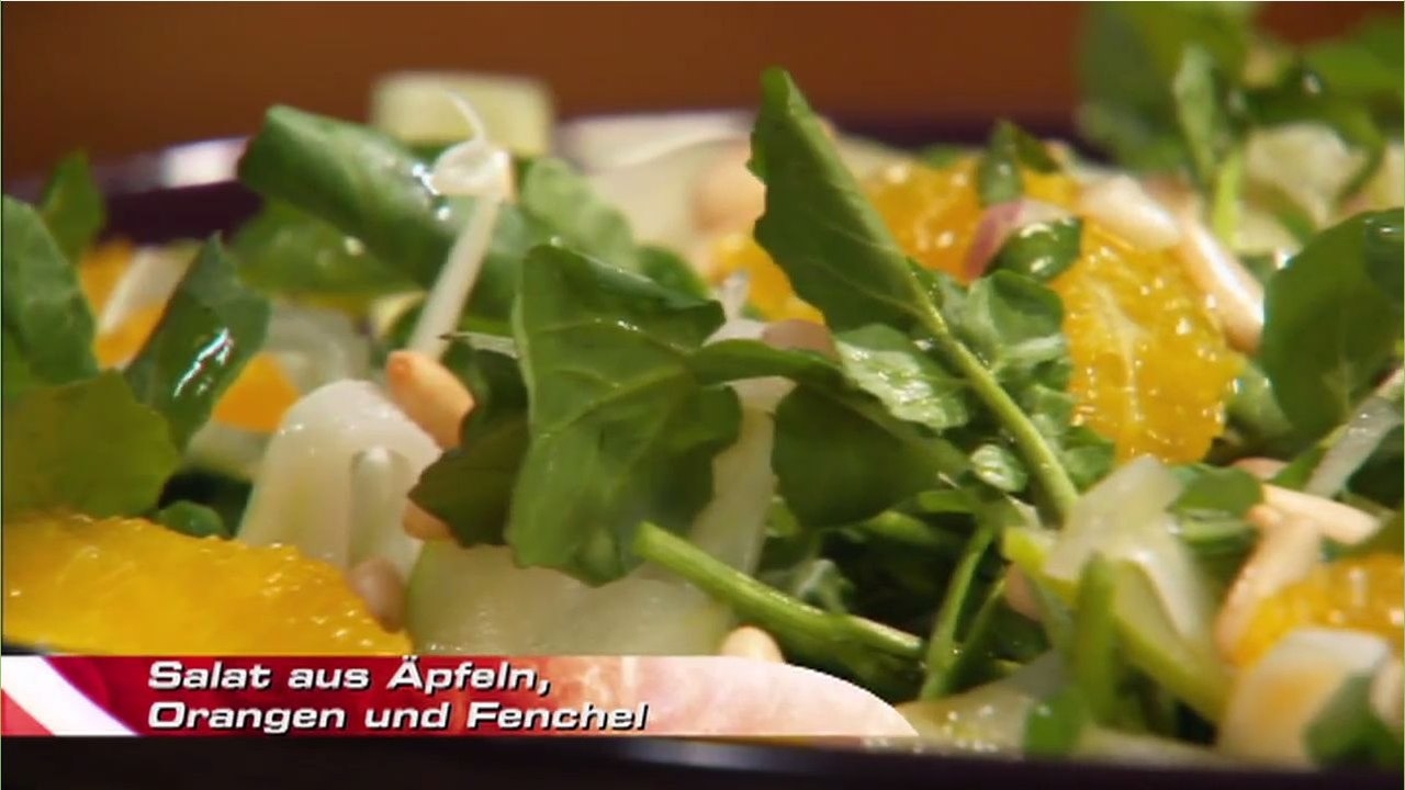 Fenchelsalat mit Apfel und Orange
