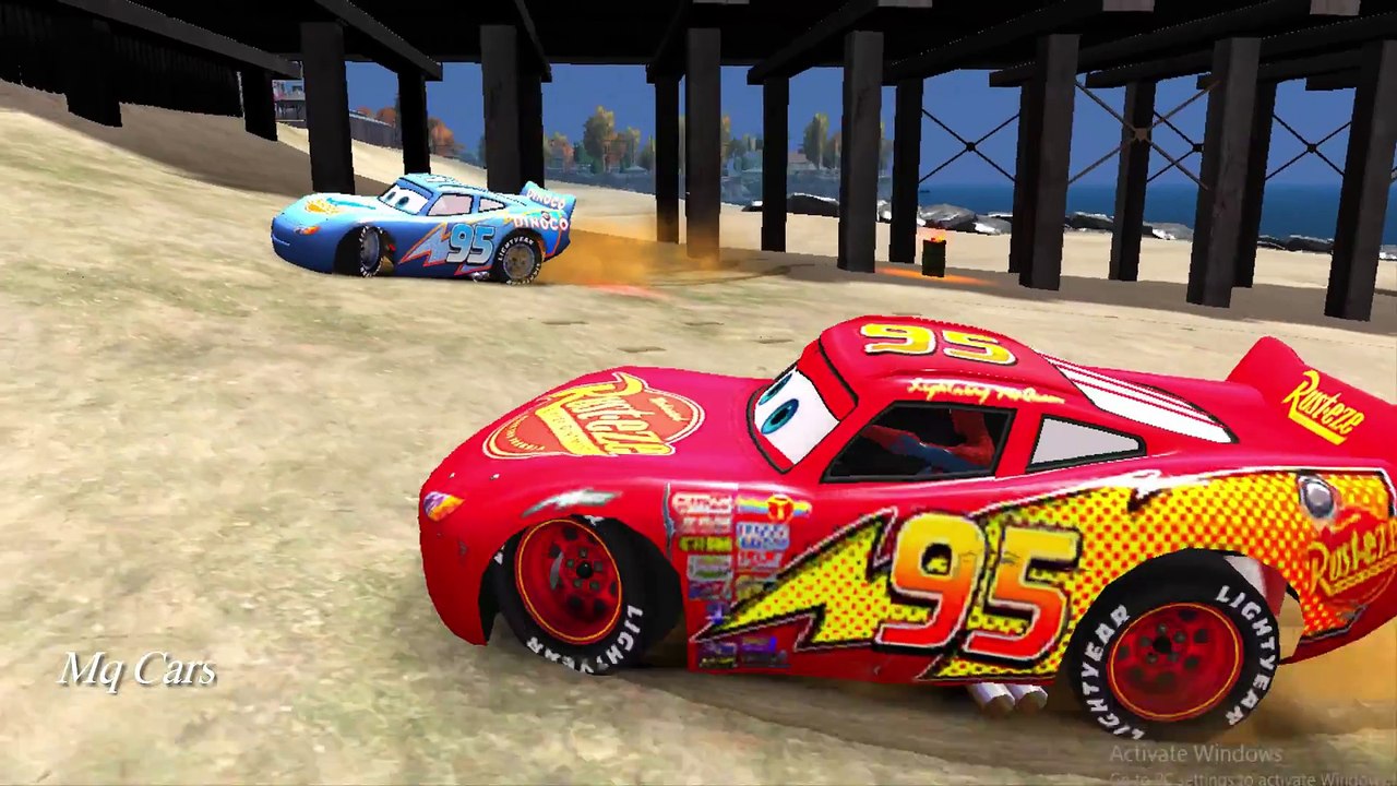 Fun Mcqueen Cars and Dinoco Cars Cartoon for Kids And Nursery Rhymes Songs