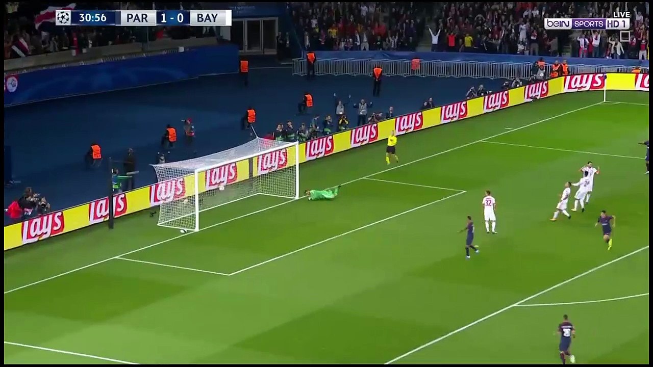 Ligue des Champions - Deuxième but du psg VS Bayern Munchen 27 09 2017