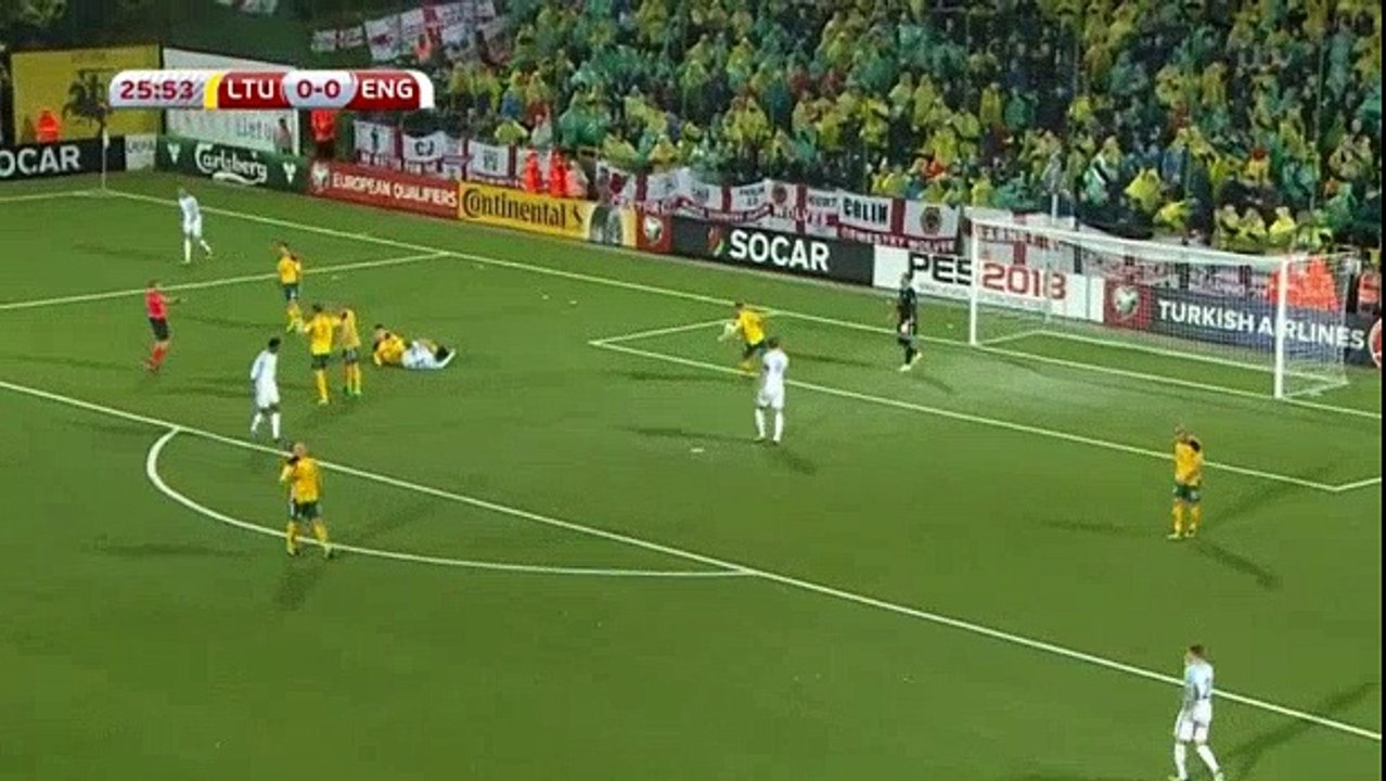 Lithuania 0 - 1  England 08/10/2017  Harry Kane Super Penalty  Goal 27' World Cup Qualif HD Full Screen .
