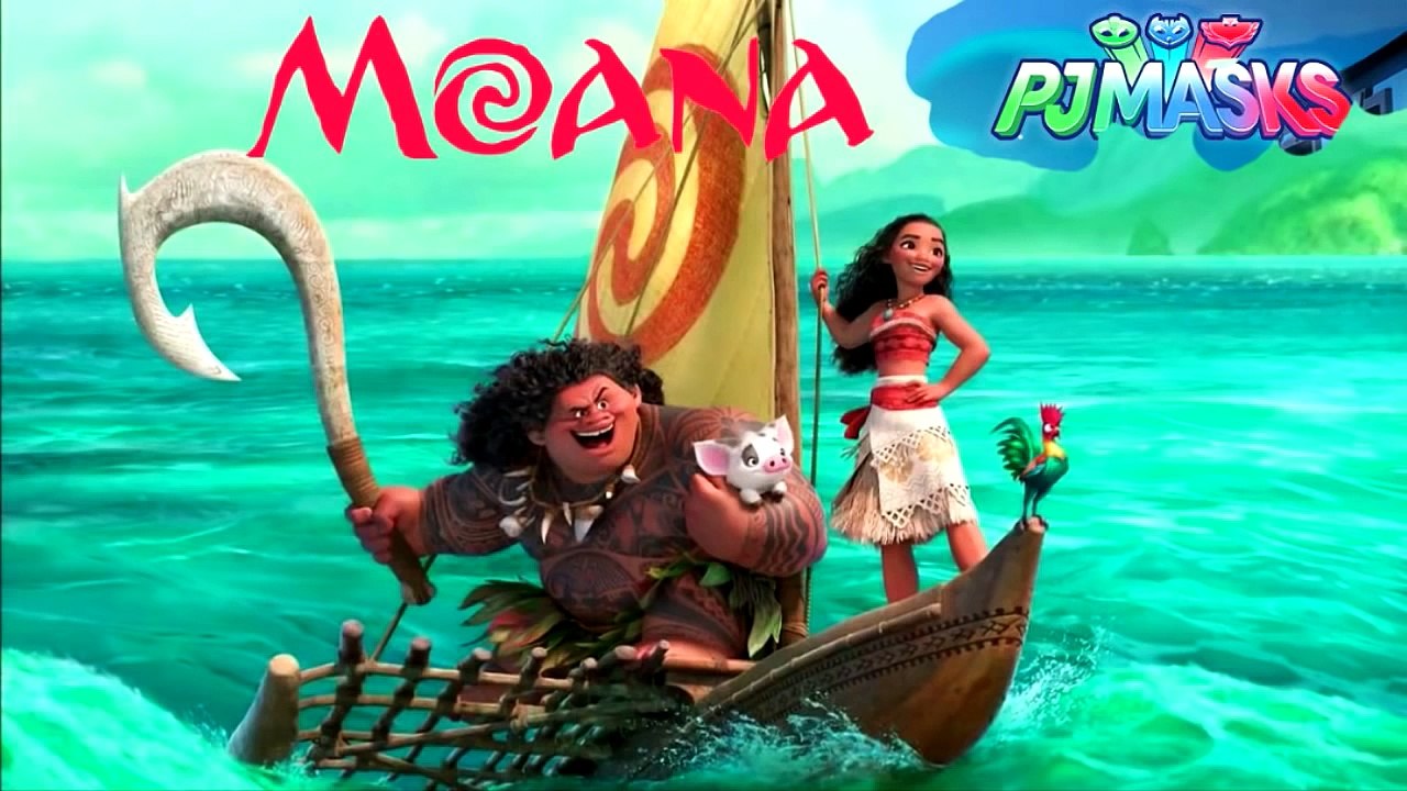 PJ Masks Owlette Disney Moana Magical Transformation Maui Moana Catboy Owlette Video For Toddlers