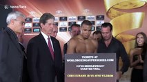 Eubank weighs-in ahead of World Boxing Super Series opener