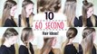 Ten 60 Second Heatless Hairstyles / 1 Minute Hairstyles | Quick Hairstyles | Braidsandstyles12