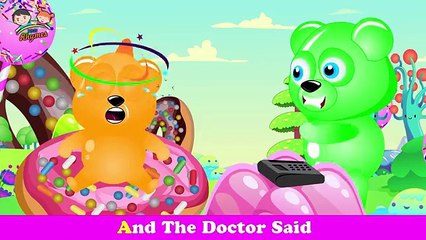 Mega Gummy bear Johny johny yes papa finger family Nursery Rhyme for Childrens