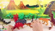 Jurassic World Dinosaur Toys (T-Rex vs Stegosaurus) fighting for Kids. Dinosaurs Battle Funny video