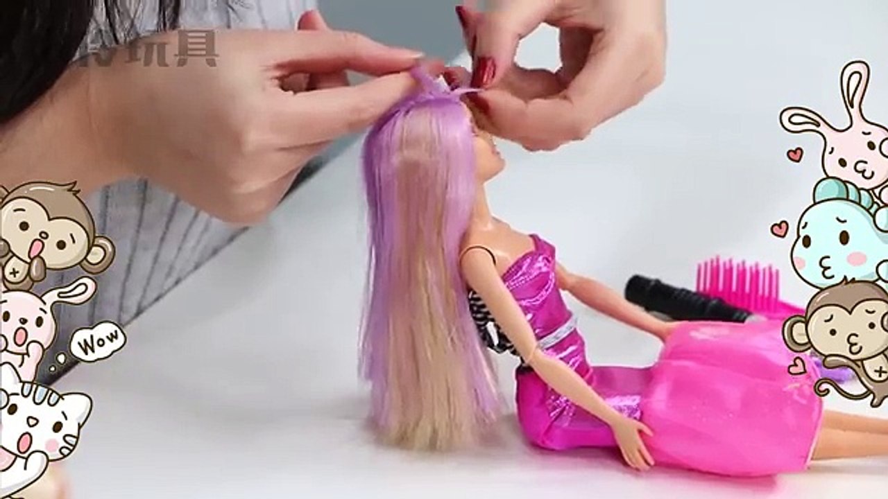 期待已久的三人視頻-芭比娃娃的髮型大比拼！ | 小伶玩具 Xiaoling toys
