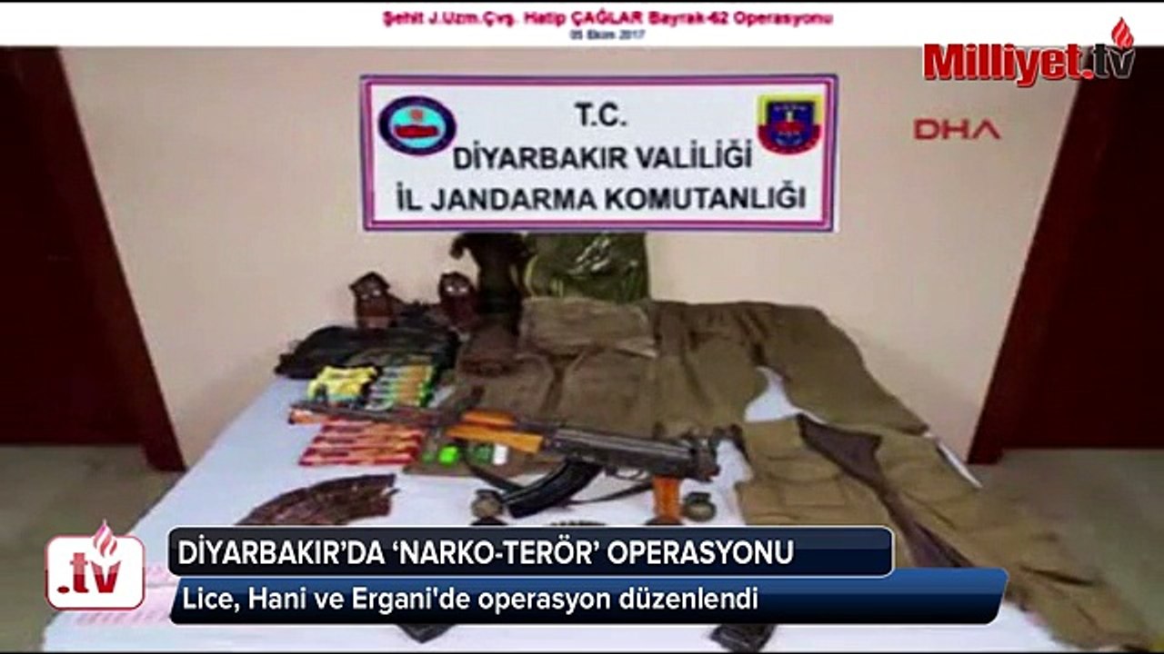 Lice, Hani ve Ergani'de narko-terör operasyonu Videosu