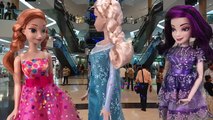 Frozen Elsa Has a Big Butt! Maleficent Spell with Frozen Anna and Descendants Mal