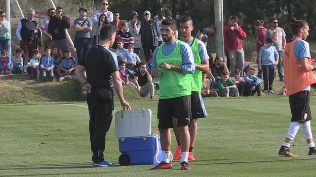 Con Luis Suárez a la cabeza Uruguay se entrena para el cierre de las eliminatorias