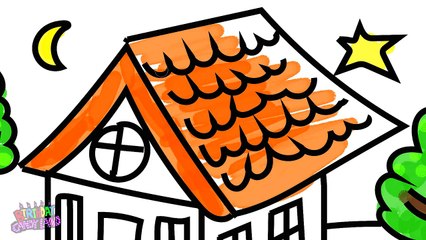 Painting House Coloring Book for Kids | Draw Color and Paint