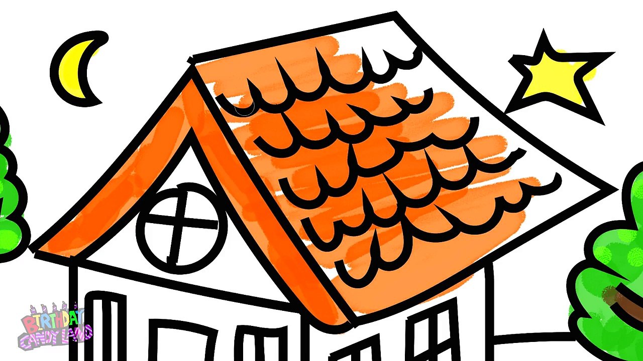 Painting House Coloring Book for Kids | Draw Color and Paint