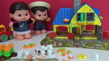 Chico Bento Baby Rosinha brincam com Fazendinha do Caillou Brinquedos Turma da Mônica Toy juguetes