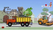 การ์ตูน เกมส์รถแม็คโครตักดินใส่รถดั้ม รถบรรทุก แม็คโครการ์ตูน [ วีดีโอสำหรับเด็ก] Excavator Kids
