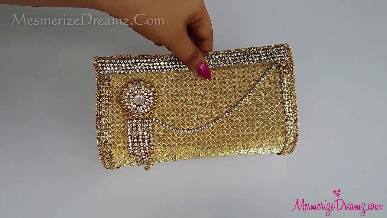 DIY Paper Clutch Bag Tutorial step by step making at home - for Girls / Teenagers - Maya Kalista !