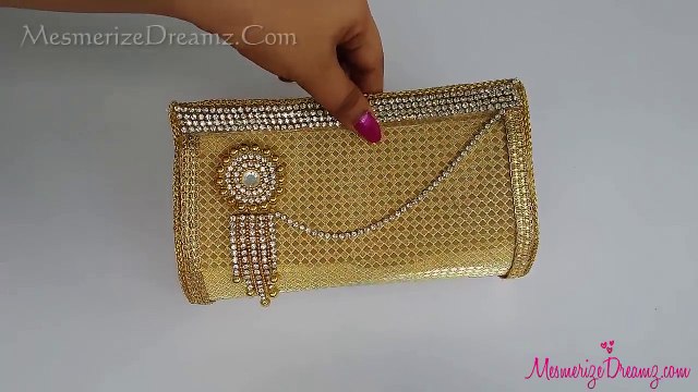 DIY Paper Clutch Bag Tutorial step by step making at home - for Girls / Teenagers - Maya Kalista !