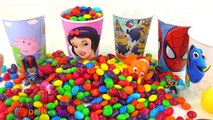 Candy Surprise Toys Peppa Pig Disney Princess Superhero Fish Play Doh Finger Family Nursery Rhymes