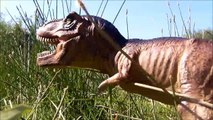 Dinosaurs Mountain River Adventure Tyrannosaurus Rex vs T Rex Jurassic World Battle