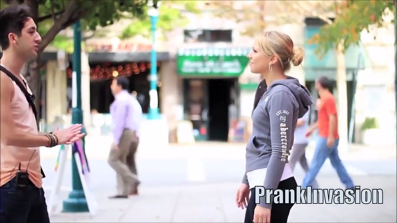 Kissing Prank Trick Question Game with hot girls