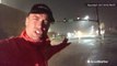Reed Timmer blasted by wind and rain as he  reports from eye wall of Hurricane Nate