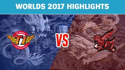 Highlights: SKT vs AHQ - Worlds 2017 Group Stage