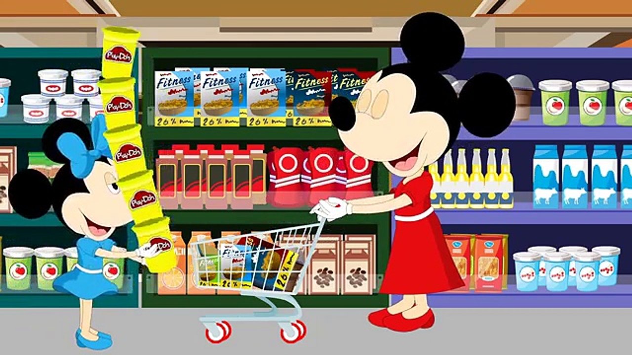 Mickey and Minnie enjoy Play Doh and Surprise Eggs!! ⭐ Nursery Rhymes ⭐ Groovy The Martian