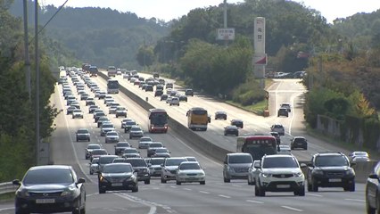 오후들어 충청권 고속도로 귀경길 곳곳 정체 / YTN