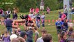 Amusing footage from North American Wife Carrying Championship