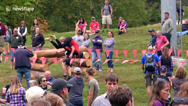 Amusing footage from North American Wife Carrying Championship