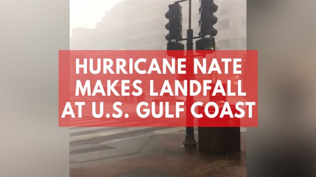 Hurricane Nate makes landfall at US Gulf Coast