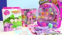 My Little Pony Pinkie Pie Pop Outz Crayola Coloring with Shopkins Season 5