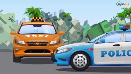 Полиция Машины Помощники в Городе Развивающие мультфильмы для детей Сборник Все серии Мультики 1 час