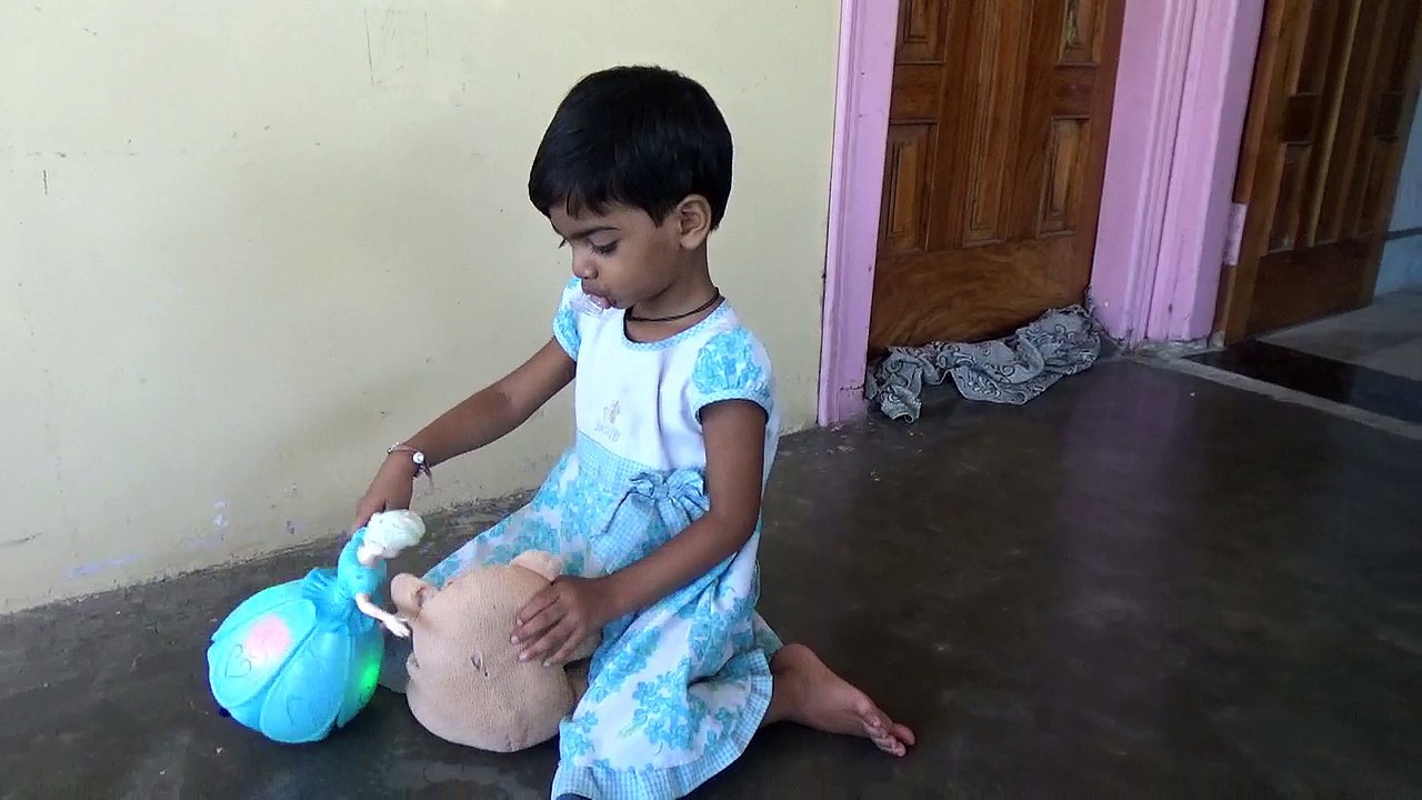 rosy lali |rosy lali playing with her doll and cat