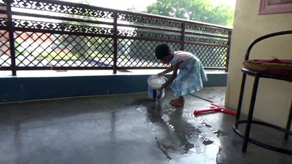 rosy lali | rosy lali wiping her floor