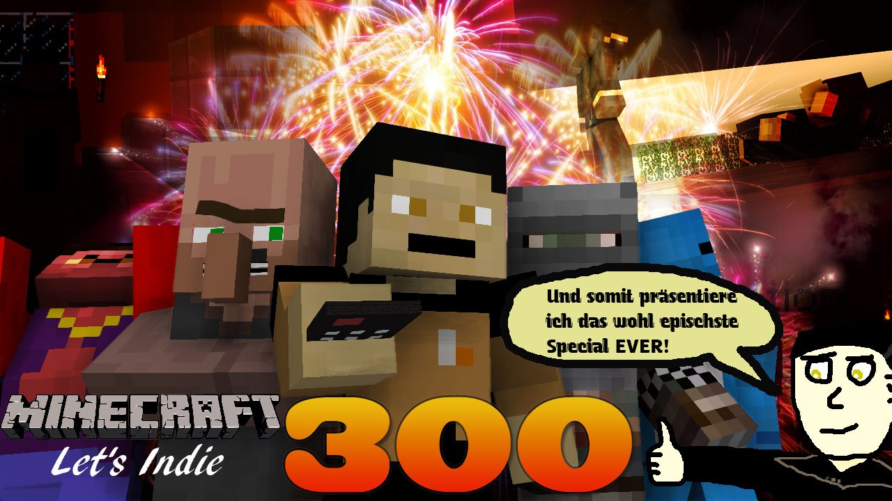 Minecraft let's indie 300: 300 wirre gedanken