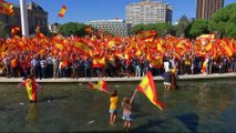 Catalonia vote: Thousands rally for unity in Madrid, Barcelona