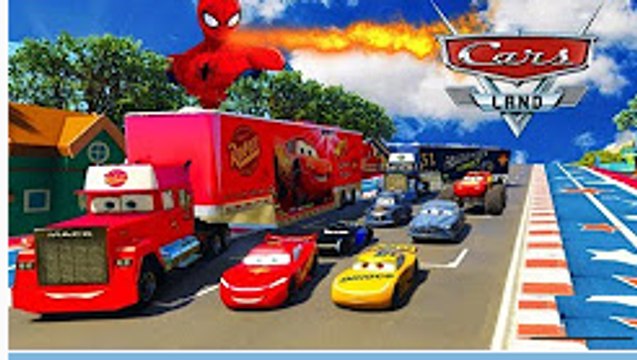 Fabuloso Ray Mcqueen Mack Camión Camión Disney Pixar Cars Car