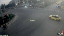 Kilis'te Kazalar Mobese Kameralarına Yansıdı