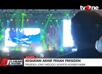 Presiden Jokowi Hadir dalam Festival Musik Kejutkan Penonton