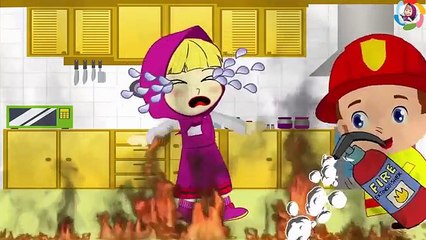Masha Crying. Fireman Mini Gives Her Tasty Cake Pops. #Funny Story