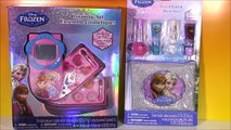 Disney FROZEN Lip Gloss Cell Phone! Anna & Elsa Makeup Bag Lip Gloss Nail Polish! SHOPKINS