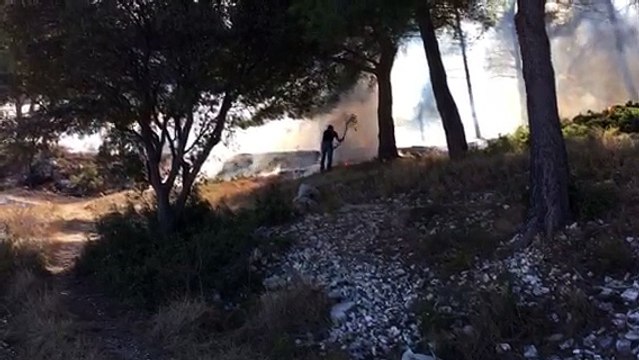 Martigues : un feu s'est déclaré, 40 pompiers sur place