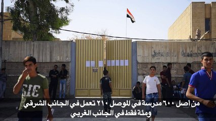 فرح وقلق مع بدء العام الدراسي الاول في الموصل