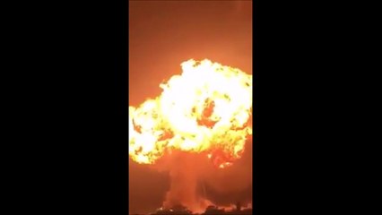 Spectaculaire explosion dans une station-service au Ghana