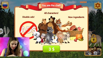 Masza i Niedźwiedź - Gra: Masza kulinarne zamieszanie - Gry na telefon