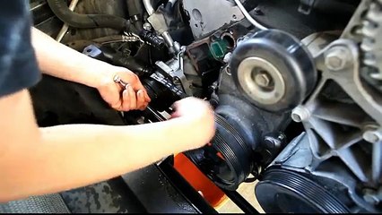 2000-2006 GMC Yukon waterpump with thermostat remove and install