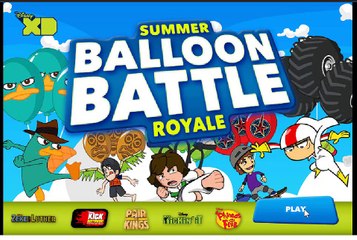 Big Balloon Battle Mini Online Game for Free Time and Children, baby kids.