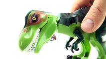 Green Tyrannosaurus Rex - Lego compatible Jurassic World Dinosaurs - T-Rex Indominus Rex