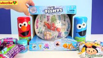 Sesame Street Elmo and Cookie Monster Bath Fizzers LEARN Colors and Surprises